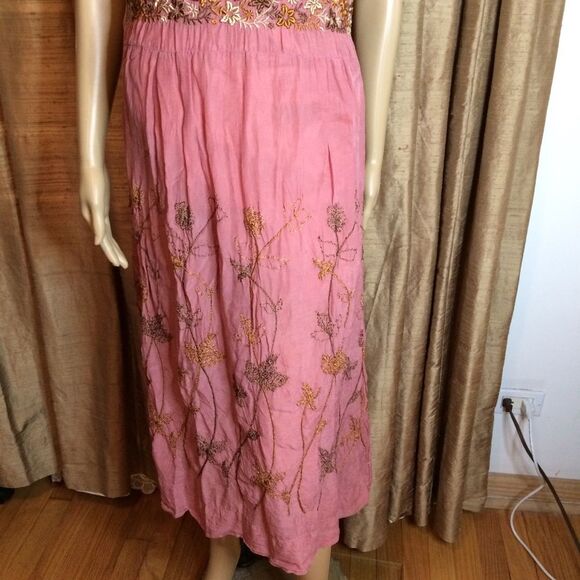 Johnny Was Woman's Pretty in Pink Dusty Rose Sundress-Size S - Picture 6 of 8